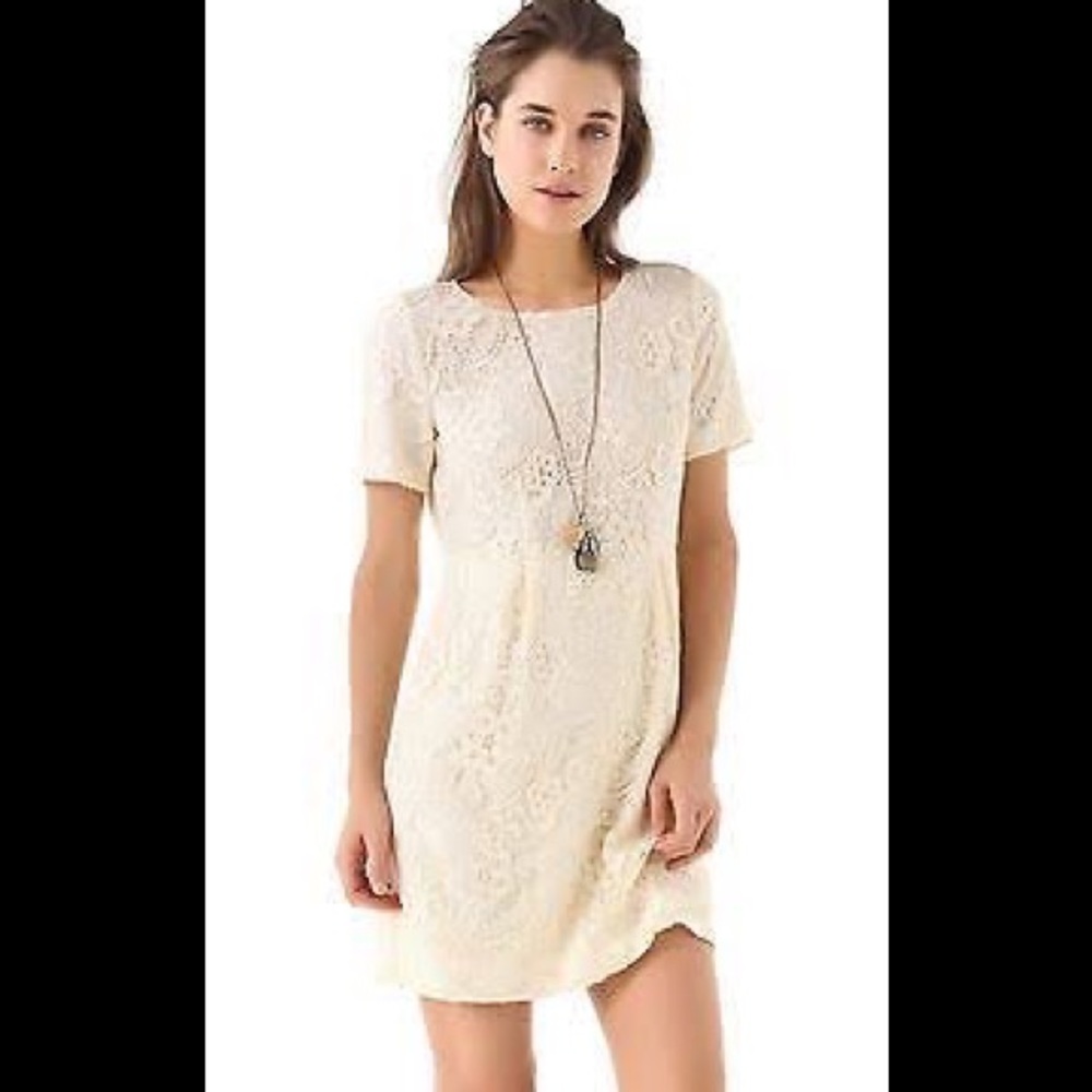 Madewell Broadway Broome Serenade lace cream dress